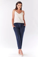 Awama Woman's Pants A186 Navy Blue