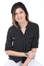 Bigdart 3455 Striped Shirt - Black