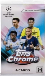 Panini 2021-2022 Topps UEFA Champions League Chrome Hobby Balíček - futbalové karty