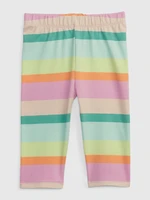 GAP Dětské pruhované organic capri legíny - Holky