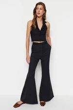 Trendyol Black Flare Woven Trousers