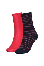 Socks - Tommy Hilfiger Stripes 2 Pack Blue, Red