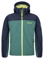 Boys' softshell jacket Kilpi RAVIO-JB dark green