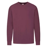 Burgundy Men's Sweatshirt Lightweight Set-in-Sweat Sweat Fruit of the Loom