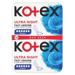 KOTEX Ultra Dámske hygienické vložky Night 12 kusov