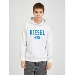 White Mens Hoodie Diesel - Men