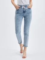 Light blue women's slim fit jeans ORSAY