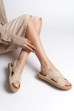 Capone Outfitters Women's Cross-Blade Espadrilles Sandals