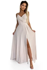 Elegant maxi long dress with straps Numoco