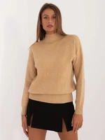 Light brown turtleneck sweater