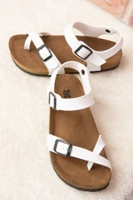 Fox Shoes White Women's Sandals