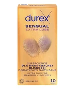 Durex Sensual Extra Lube kondomy 10 ks