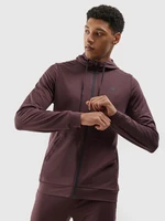 Men's Sports Zipped Hoodie 4F - Brown