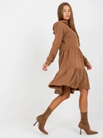 Női ruha Fashionhunters Brown