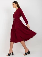 Dress-TW-SK-BI-2021706.93P-burgundy