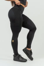 NEBBIA Women's sports leggings with INTENSE Mesh Gold/gold mesh