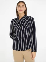 Dark blue women's striped blouse Tommy Hilfiger - Women