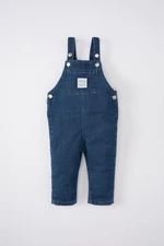 DEFACTO Baby Boy Label Printed Jean Jumpsuit