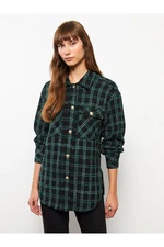 LC Waikiki Lcw Plaid Long Sleeve Women's Shirt Jacket