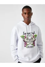 Koton Printed Oversize Sweatshirt Raising