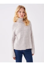 LC Waikiki Turtleneck Plain Long Sleeve Women's Knitwear Sweater