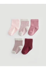 LC Waikiki LCW baby Patterned Baby Girl Sock Socks 5-Piece