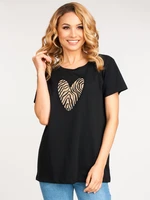 T-shirt da donna  Yoclub Heart