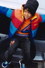 Detská mikina Marc Jacobs oranžová farba, s kapucňou, s potlačou