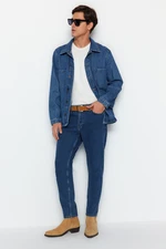 Trendyol Modré Voľné Boyfriend Džínsy Denim Nohavice