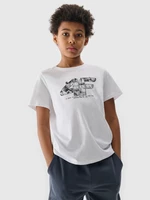 Chlapčenské tričko s potlačou - biele