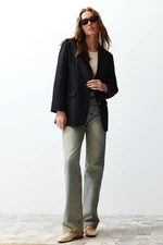 Trendyol Black Woven Blazer Jacket