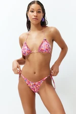 Trendyol Floral Patterned Laced Brazilian Bikini Bottom