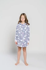 Girls' winter poncho - print