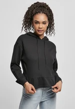 Women's Organic Volants Hoody Black