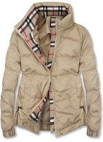 Kurzjacke mit Kontrastdetails Cappuccino Braun