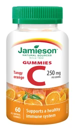 JAMIESON Vitamín C Gummies s príchuťou pomaranča želatinky 60 ks