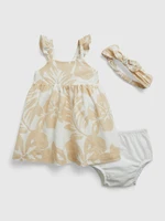 GAP Baby Linen Dress with Headband - Girls