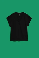 WOMEN'S T-SHIRT L-TS-4076 BLACK