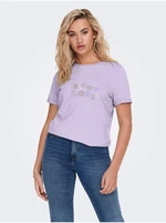 Light purple T-Shirt JDY Amy - Women