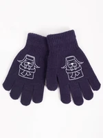 Yoclub Kids's Gloves RED-0012C-AA5A-019 Navy Blue