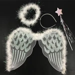 Angel Costume Angel Wing Costume Angel Haloheadband And Wing Kids Fairy Costume Fairy Wing Princess Costume Fairy Wand