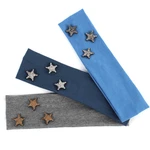 Cartoon Stars Baby Girl Headbands Flat Headband Cotton Headwear Children Cotton Solid Color Head Band Kids Soft Headdress