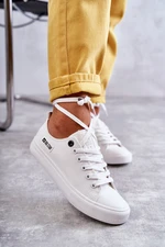 Women's Low Material Sneakers Big Star KK274008 White