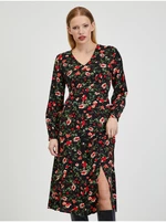 Orsay Red-Black Women Floral Dress - Women