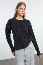 Trendyol Anthracite Sequined Soft Texture Knit Sweater