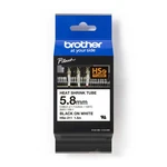 Brother HSe-211E Pro Tape, 5.2 mm x 1.5 m, čierna tlač / biely podklad, originálna páska