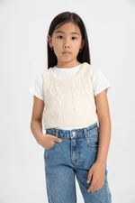 DEFACTO Girl's Crop Sweater