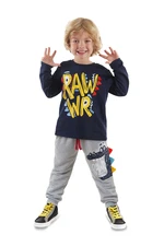 Denokids Rawr Boy T-shirt Tracksuit Bottom Set