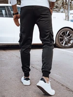 Men's Black Cargo Sweatpants Dstreet