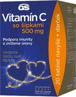 GS Vitamín C500 + šípky - darčekové balenie 120 tabliet